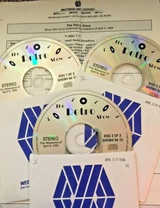 RADIO SHOW 4/9/94 RETRO 80's SHOW: WAR, CHIC, ACT, DAVID BOWIE, TOTO, BLUE MAGIC - Foto 1 di 4