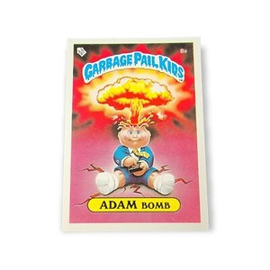 1985 Topps Garbage Pail Kids UK Series 1 #8a Adam Bomb Sticker Original Series 1