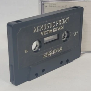 AGNOSTIC FRONT Victim In Pain Motor 29c Black RATCAGE RECORDS 1984 HTF Tape Only - Picture 1 of 9