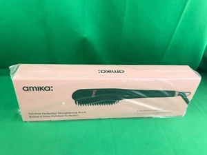 Amika Polished Perfection Hair Straightening Thermal Brush - Black - Picture 1 of 4