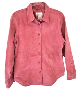 Veste en cuir rose vintage Chadwicks femme M classique - Photo 1/10