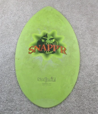 Vintage SandJam'r Snapp'r Skimboard Made in USA Green 90s GUC - Image 1 of 4