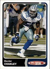 2003 Topps Total Football Card #10 Dexter Coakley