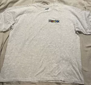 Vintage 90’s 00’s BILLBOARD AIRPLAY MONITOR Tee Shirt XL Gray Pop Rap Hiphop - Picture 1 of 7
