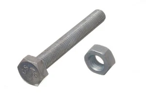 Neuf 10 X Ensemble de Boulons Hex Vis 4.8 Grade M10 80mm BZP Plaqué Zinc - - Bild 1 von 1