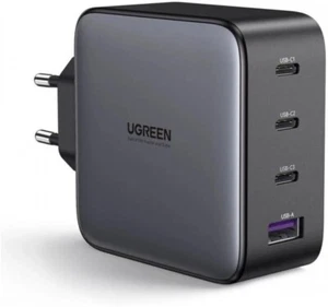 UGREEN Schnellladegerät, 100W, 3x USB-C, 1x USB-A, Quick, QC, PD, GaN X, NEU/OVP - Bild 1 von 7