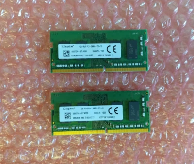 Kingston 2 X 4GB DDR4 2666MHz Laptop RAM 1Rx16 PC4-2666V-SC0-11 - Image 1 of 2
