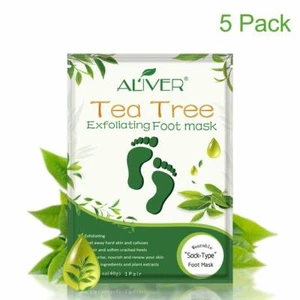 Foot Peel Mask 5 Pack Exfoliating Peel Off Calluses Dead Skin Remover Soft Touch - Picture 1 of 9