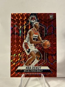 2023-24 Panini Mosaic Bilal Coulibaly NBA Debut Red Prizm RC - Picture 1 of 2