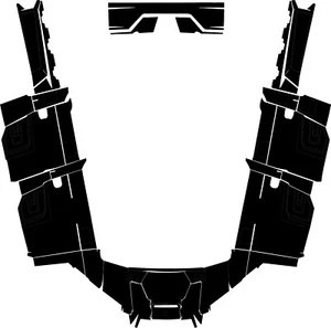 POLARIS 1000 Ranger HD XP Crew vector (Digital Formato PDF) Template - Picture 1 of 3
