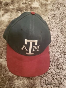 De colección Texas A&M Aggies Aguja Americana Cabeza de Bloque Snapback Sombrero Universitario Hecho en EE. UU. - Imagen 1 de 6