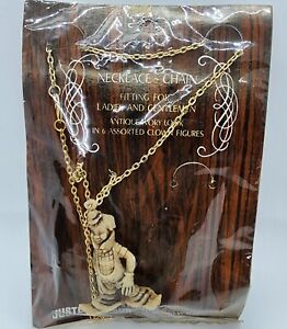 NOS Vintage Justen Clown Necklace-Chain Hong Kong Carnival Prize Antique Look 