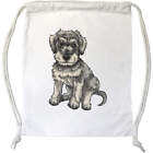 'Schnauzer puppy' drawstring / sports bag (DB00027271)