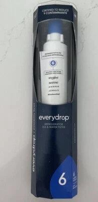 Whirlpool Maytag EVERYDROP 6 Refrigerator Filter Ice & Water White EDR6D1- NIB - Image 1 of 2