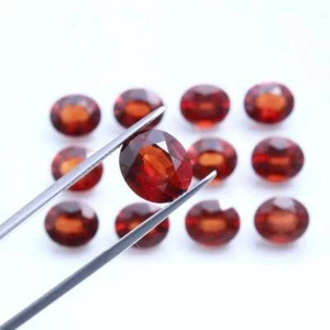 First Quality Oval Faceted Cut Hessonite Garnet Natural Gomed Stone 10X12 mm - Picture 1 of 3