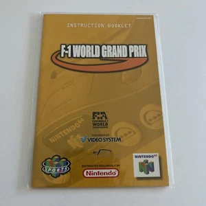F-1 World Grand Prix Nintendo 64 N64 Instruction Manual Booklet ONLY - Picture 1 of 2