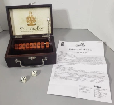 SHUT-THE-BOX GAME Pavilion Toys R Us English Pub Dice & Numbers Strategy Chance - Image 1 of 4