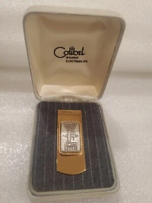 Colibri 18K ELECTROPLATE Money Clip. SILVER ISSUE. 2 GR FINE SILVER 999.   - Image 1 of 4