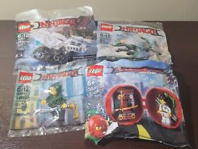 LEGO 30427, 30428, 30609 & 5004916 The Ninjago Movie Lot Of 4 Pack Polybag New