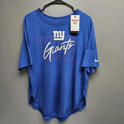 Nike NFL New York Giants Loose Fit Blue White Casual T-Shirt / Size Large - Image 1 of 3
