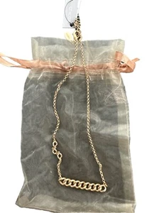 Chico's Neu mit Etikett Lara Status einzelner Strang kurze silberfarbene Kette Halskette UVP $50 - Bild 1 von 1