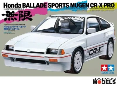 Honda Ballade Sports Mugen CR-X Pro Tamiya 24045 1/24 Plastic Model Kit New - Immagine 1 di 3