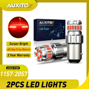 AUXITO 2x CANBUS 1157 Rojo LED Freno Parada Luz Trasera Bombillas Estacionamiento Sin Errores - Imagen 1 de 10