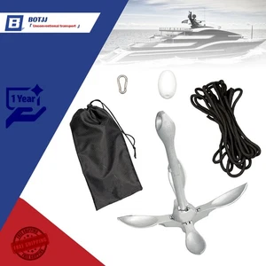 Folding Boat Anchor Kit 1.5 3.3 5.5 7.1LB For Small Boats Canoe Paddle Boards - Picture 1 of 20