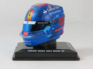 Looksmart Ferrari helmet #55 Carlos Sainz Miami GP 2024 1/5 LSHEL003 - Foto 1 di 4