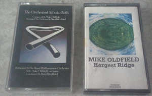 Mike Oldfield - Hergest Ridge Paper Label - Orchestral Tubular Bells - Cassettes - Picture 1 of 11