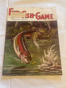Field & Stream Magazine April 1968 Vintage Fishing Trout Cover Hardings - Picture 1 of 2