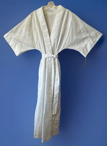 Miss Elaine Robe Small Short Sleeve NEW w/Tags USA Union White Lace Eyelets - Picture 1 of 13