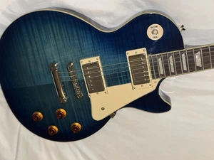 Guitarra Eléctrica Epiphone Les Paul Custom Quilt Viper Azul Modelo Limitado - Imagen 1 de 10