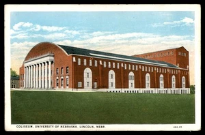 Postcard Coliseum, University of Nebraska, Lincoln, Nebraska - Picture 1 of 2