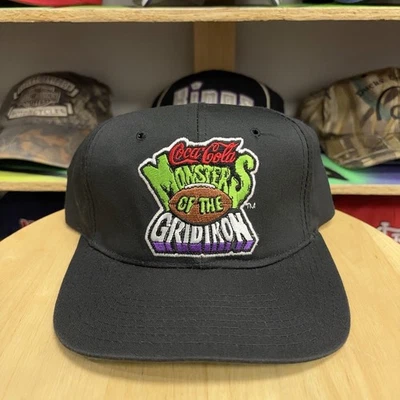 VTG 90s Starter Coca-Cola Monsters of the Gridiron Football Hat - Snapback - Image 1 of 4