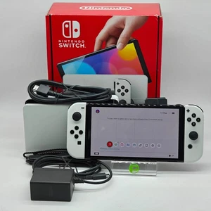 Nintendo Switch OLED Videospielkonsole HEG-001 Weiß - Bild 1 von 14