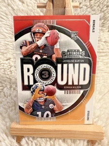 2024 Panini Contenders Burton Wilson Round 3 No. 13 Bengals Steelers RC - Bild 1 von 2
