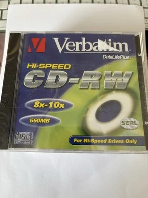 6 x Verbatim Data Life plus CD-RW 700MB  New And Sealed - Image 1 of 4