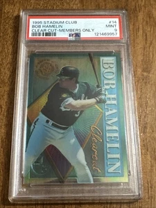 Bob Hamelin 1995 Stadium Club Clear Cut Members Only PSA 9 Pop 1 None Higher - Picture 1 of 3