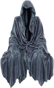 Sensenmann Statue schwarzes Gewand gruselig Resin Figur Halloween Gothic Deko - Bild 1 von 6