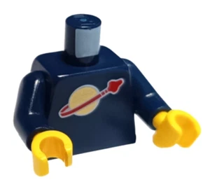 LEGO Space Torso - Dark Blue Minifigure Torso w/ Classic Space Moon Logo (973) - Picture 1 of 1