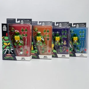Juego de 4 figuras de acción TMNT completo exclusivo paquete de tortugas ninja arcade BST AXN - Imagen 1 de 24