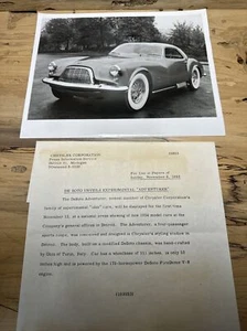 1953 Crystler De Soto Adventurer Experimental Official Press Release Photo X292 - Picture 1 of 7