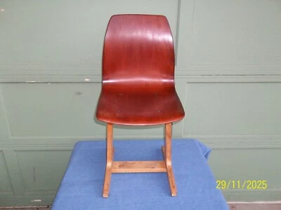 Rare Vintage Danish Modern Adam Stegner Molded Rosewood Plywood Chair MCM - Image 1 of 4