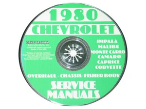 Corvette 1980 manual de tienda y servicio en CD - Imagen 1 de 1