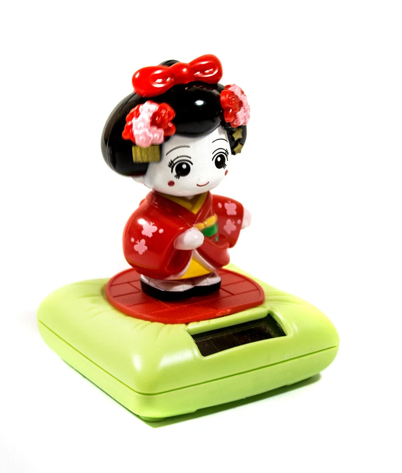 Lisbeth Dahl Solar Wackelfigur Gescha,Solarfigur,Auto Büro Solarbetrieb wackeln - Bild 1 von 1