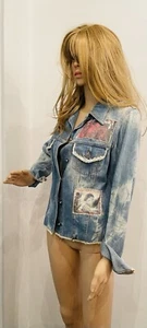 LIU Jeans Jacke M Vintage Stil Designer Top Zustand - Bild 1 von 8