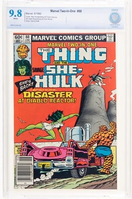 Marvel Two-In-One #88 NEWSSTAND Marvel 1982 CBCS 9.8 The Thing She-Hulk app cgc - Image 1 of 4