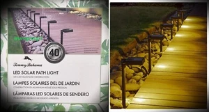 40 LUMEN TOMMY BAHAMA LED SOLAR DOWN LIGHTS PATHWAY LIGHTS 6 PACK - Picture 1 of 5