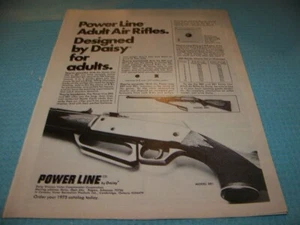 1975 DAISY POWER LINE 880/881 "POWER LINE"..1-PAGE ORIGINAL SALES AD (749NN) - Picture 1 of 2